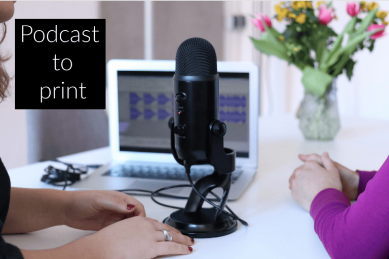 Podcast para imprimir: La magia de la transcripción de audio