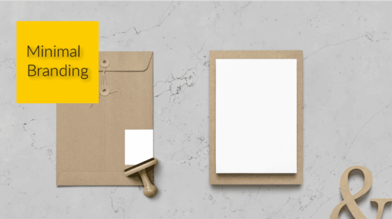 El minimalismo en la marca en realidad dice mucho