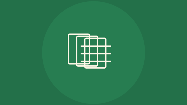 Icono lineal de hojas conectadas sobre fondo verde para importar JSON